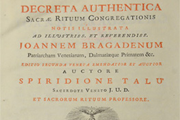 Decreta Authentica Sacrae Rituum Congregationis