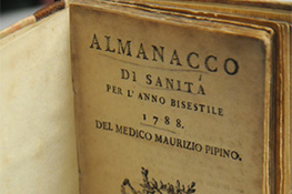 L'almanacco di sanità per l'anno bisestile 1788, del medico Maurizio Pipino
