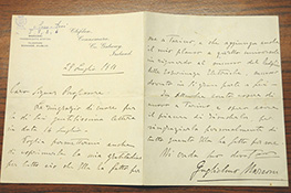 Lettera di Guglielmo Marconi