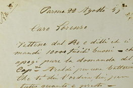 Lettera di Garibaldi