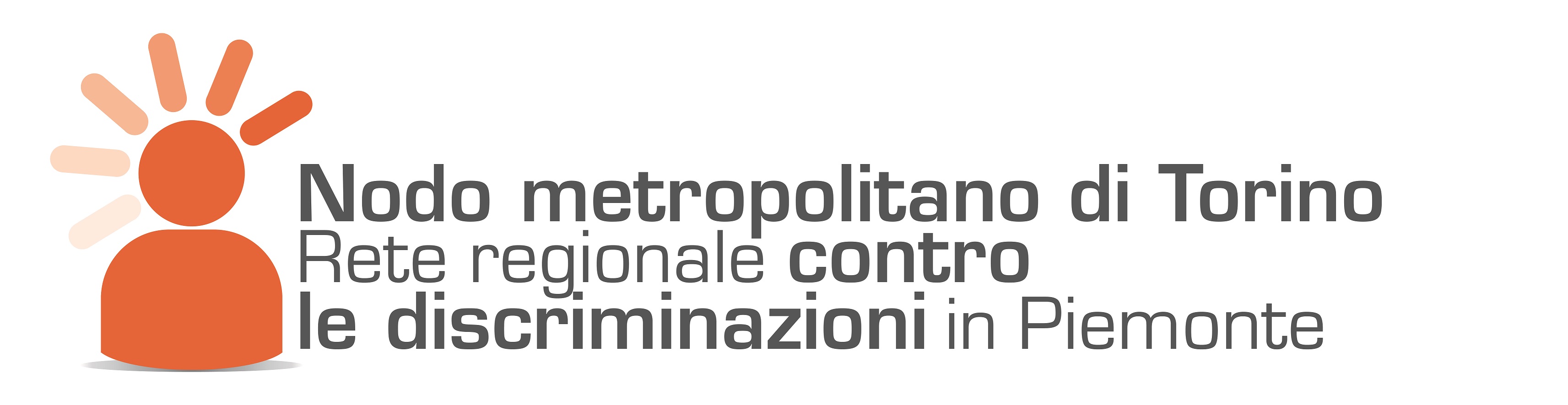 Logo discriminazioni nodo metropolitano di Torino leggero