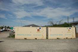 Container del Dipartimento per il trasporto del Centro cottura