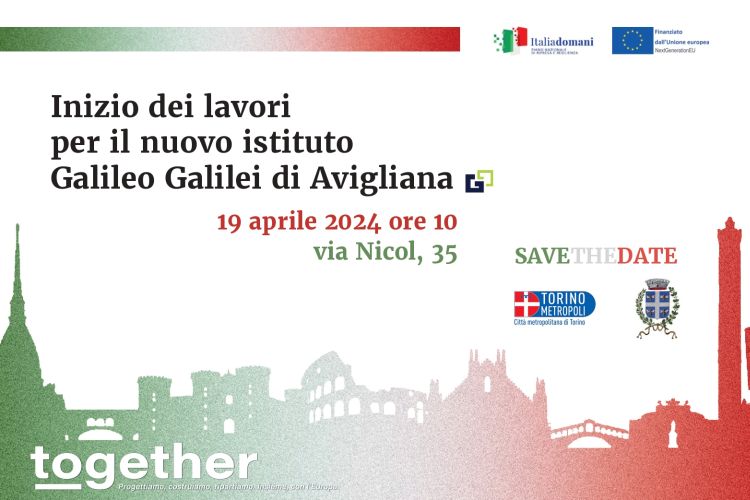 inizio lavori succursale Istituto Galileo- Galilei Avigliana 19 04 2024 r
