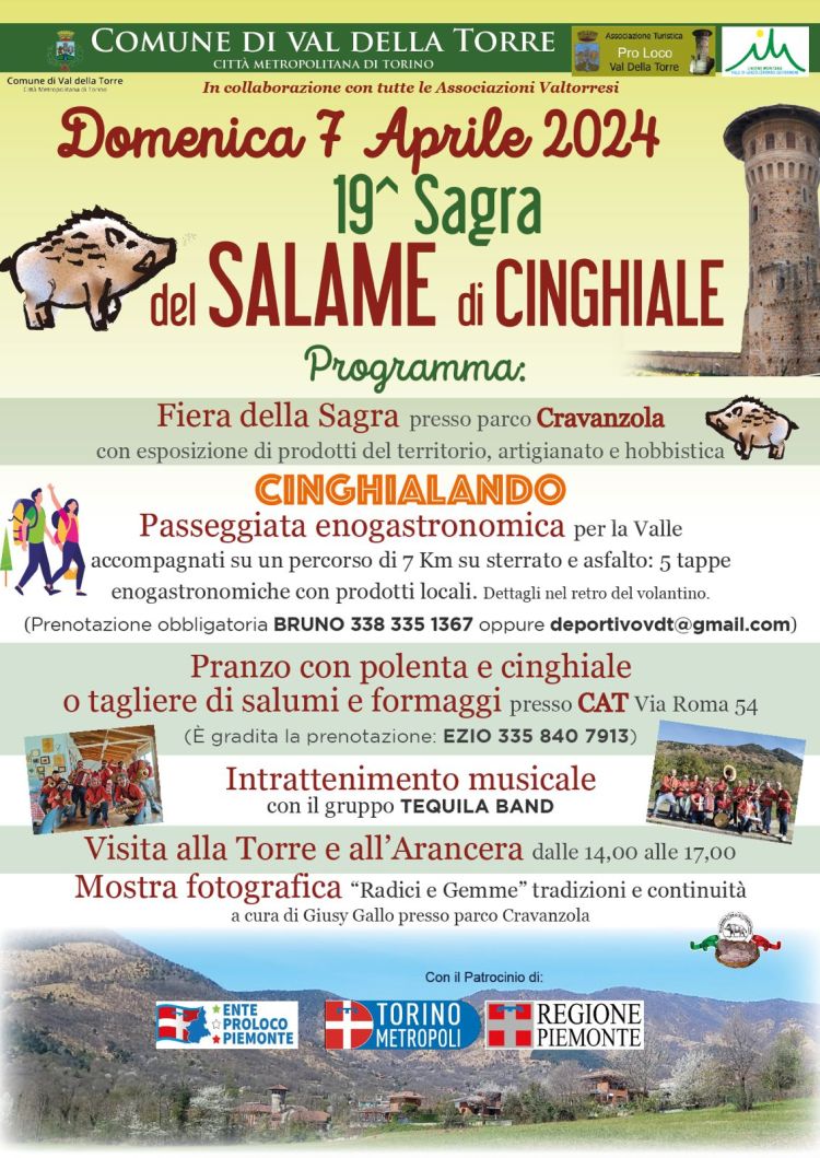 locandina Sagra Salame di Cinghiale Val della Torre repertorio 3