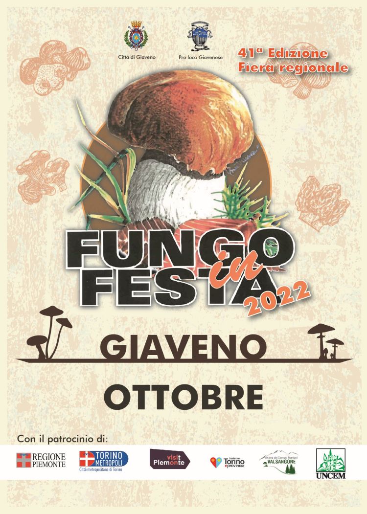 manifesto Fungo in Festa Giaveno 2022 r